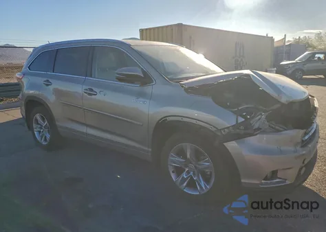 2015 Toyota Highlander Hybrid Limited z USA, uszkodzony, nr VIN 5TDDCRFH8FS013191